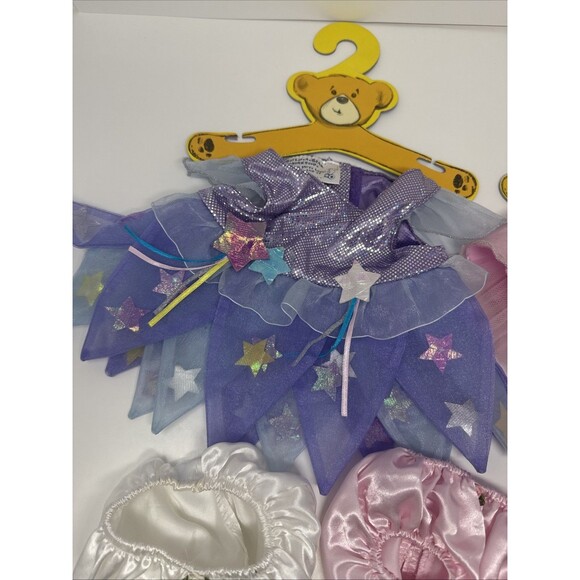 Build A Bear Fairy & Ballerina Dress Costumes Ballet Slippers Panties Hangers - Picture 2 of 16